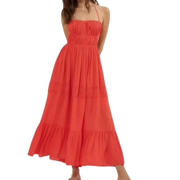 Promesa Dresses & Skirts - Halter Maxi Dress in Orange